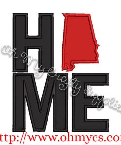 Home Alabama Applique Design