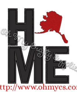 Home Alaska Applique Design