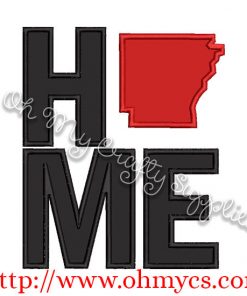 Home Arkansas Applique Design