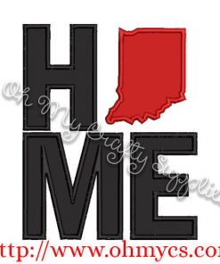 Home Indiana Applique Design