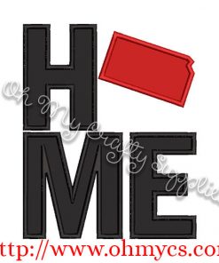 Home Kansas Applique Design