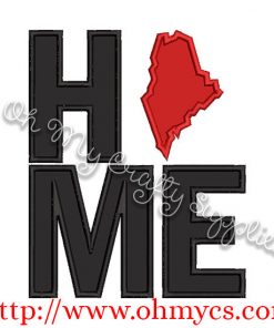 Home Maine Applique Design