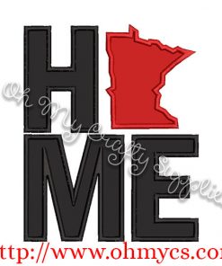 Home Minnesota Applique Design