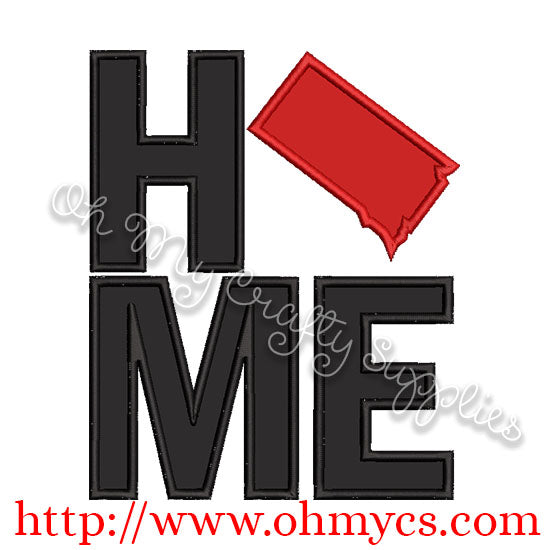 Home South Dakota Applique Design