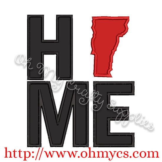 Home Vermont Applique Design