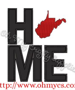 Home West Virginia Applique Design
