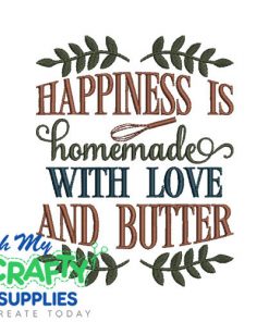 homemade happiness butter 83 Emboridery Design
