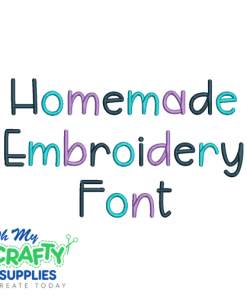 Homemade Embroidery Font (BX Included)
