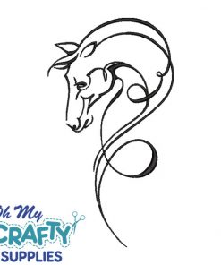 Horse Drawing 21122 Embroidery Design