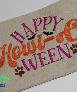 Happy Howl-O Ween Embroidery Design