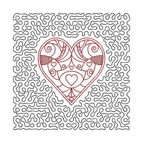 Heart Quilt Pattern Design