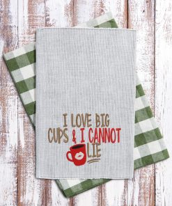 I love big cups 2.0 Embroidery Design