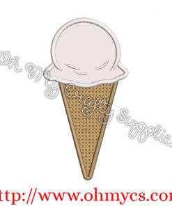 Ice Cream Cone Applique