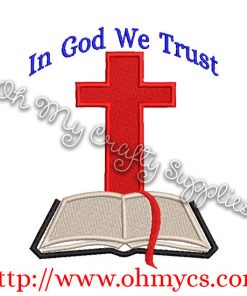 In God We Trust Embroidery Design