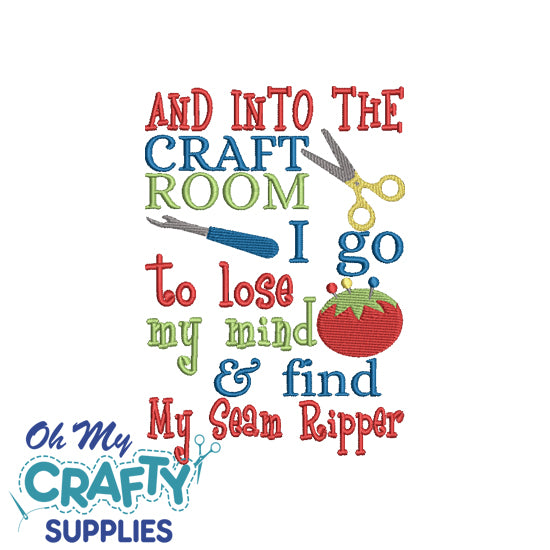 into the craft room 615 Embroidery Design