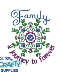 Journey to forever Embroidery Design