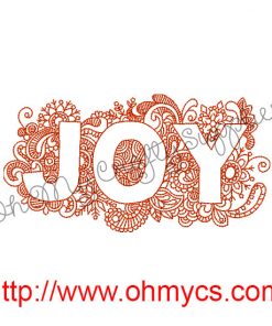 Joy Henna Embroidery Design