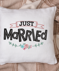 Just Married 2020 Embroidery Design