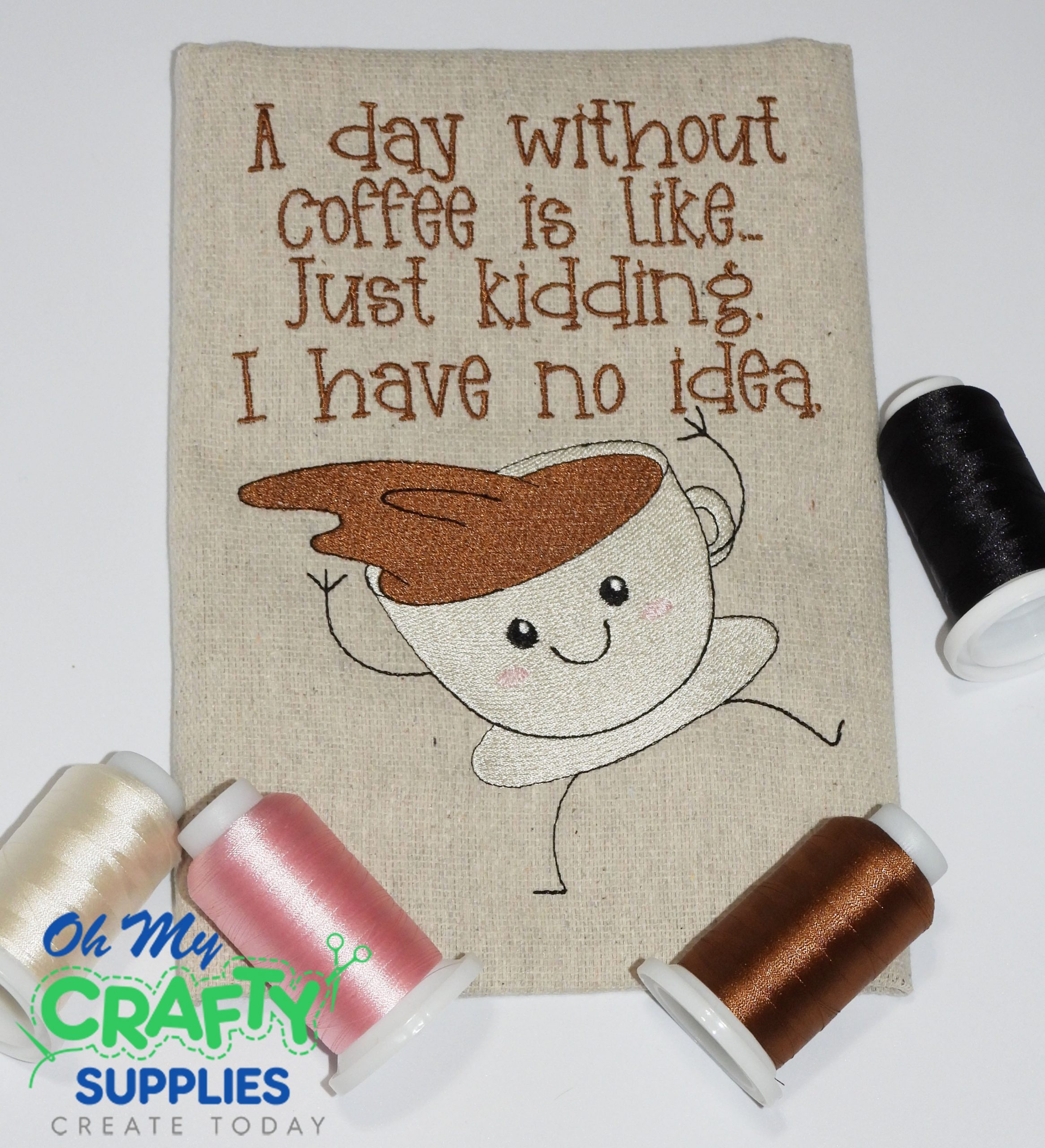 Day without coffee 91523 Embroidery Design