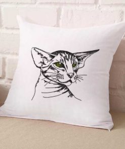 Kitty Cat Sketch  Embroidery Design