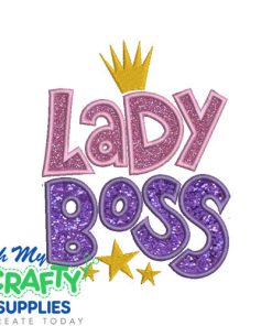 Lady Boss 1217 Applique Design