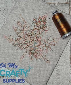 Henna Leaf 81421 Embroidery Design