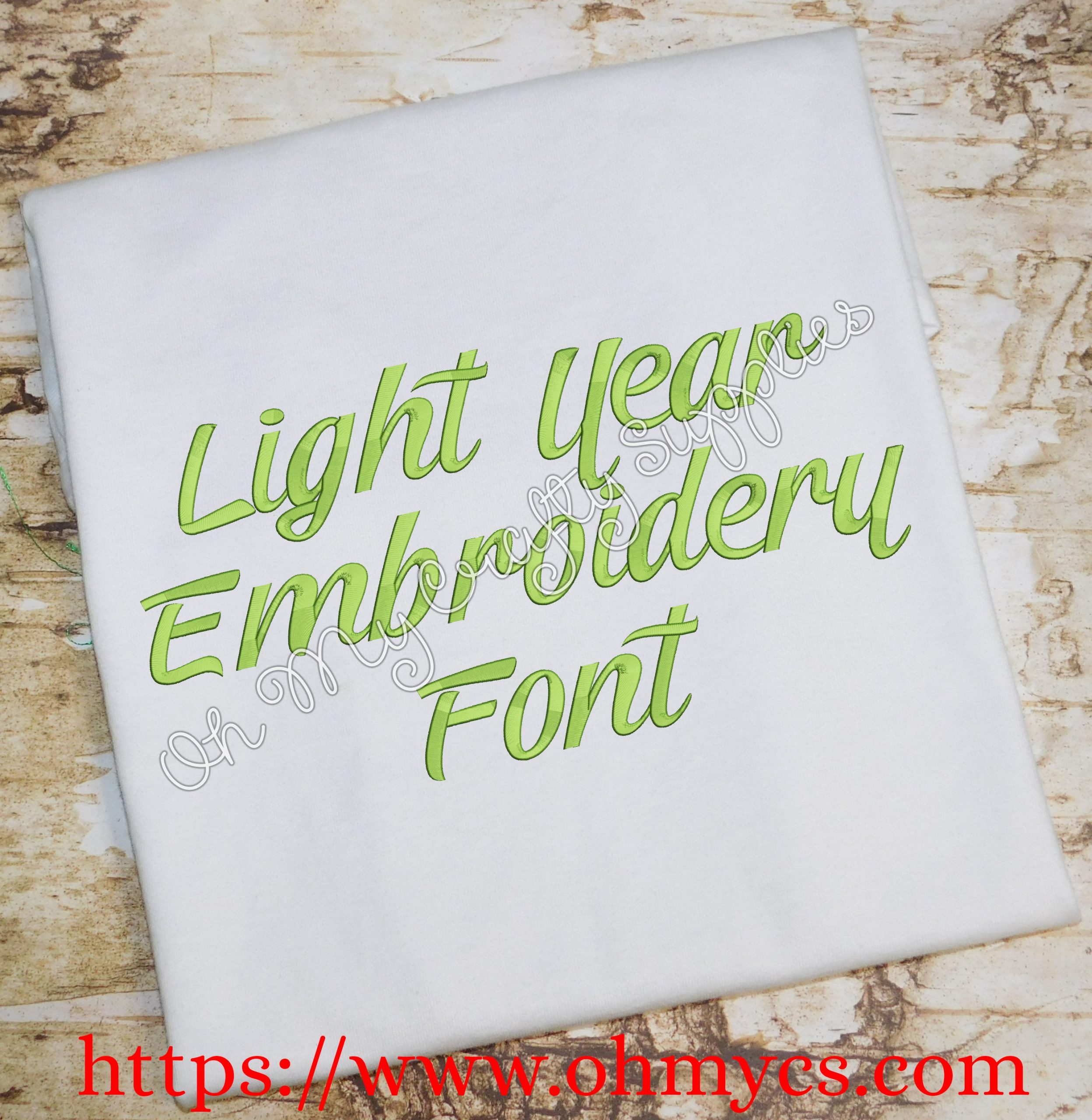 Light Year Embroidery Font (BX Format included)