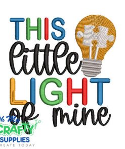 Light of mine 518 Embroidery Design