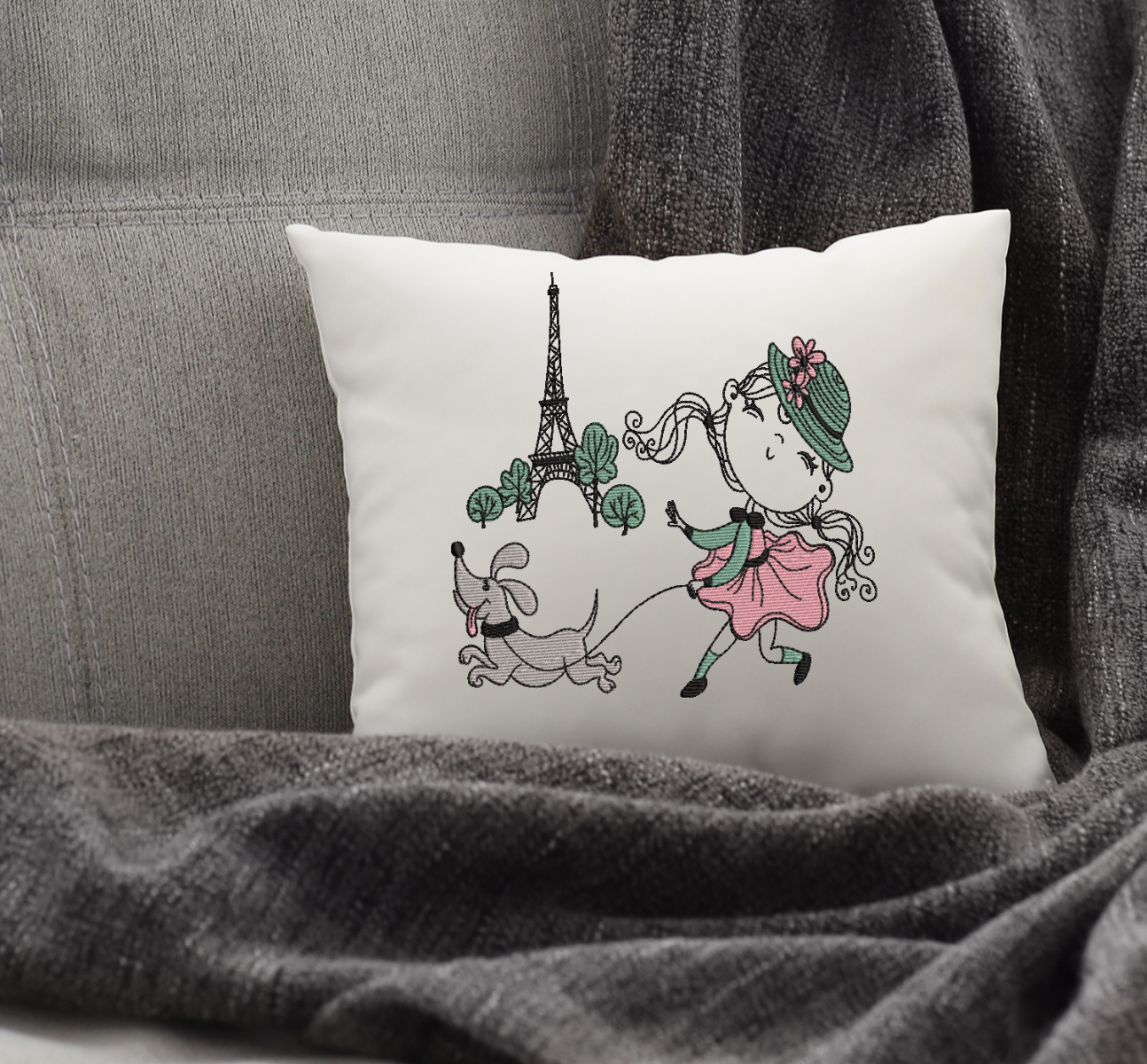 LIttle Miss France Embroidery Design