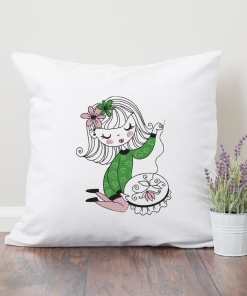 Little Miss Needle Point Embroidery Design