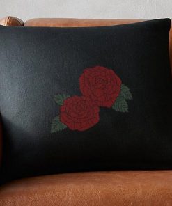 Roses Sketch Colored Embroidery Design