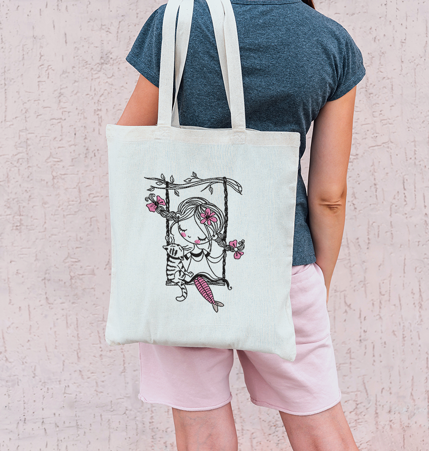 Little Miss Fun Embroidery Design