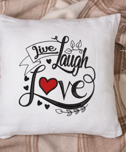 Live Laugh Love 2020 Embroidery Design