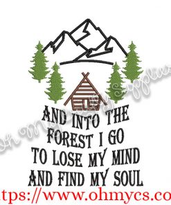 Lose mind Find Soul Embroidery Design