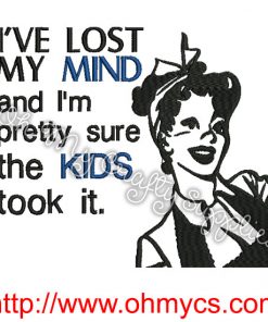 Lost Mind Embroidery Design