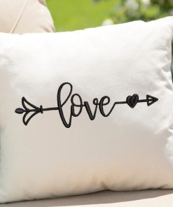 Love Arrow Embroidery Design