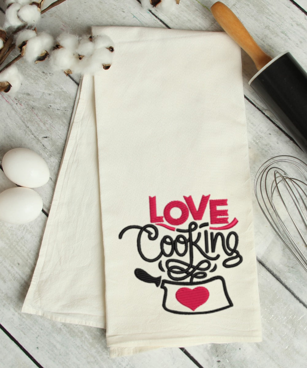 Love Cooking Embroidery Design