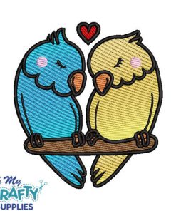 Love Birds 1231 Embroidery Design