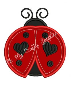 Lady Bug Applique Embroidery Design