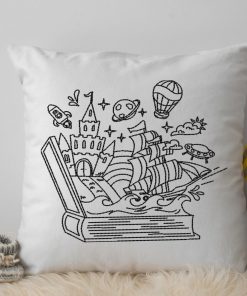 Magic Adventures Book Embroidery Design