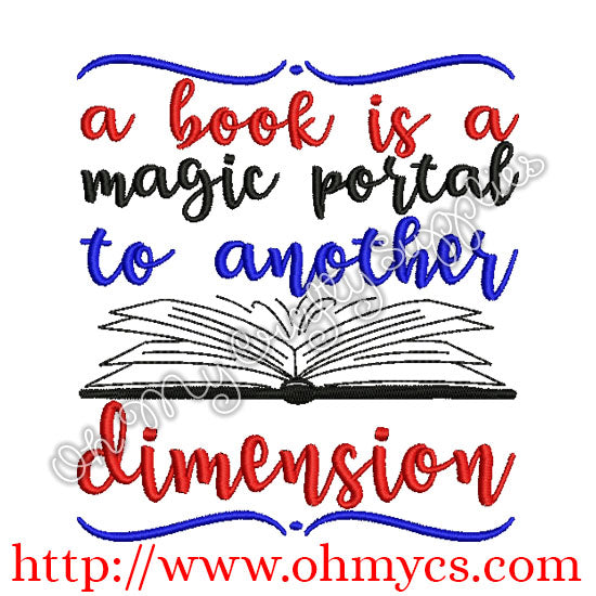 magic portal embroidery design