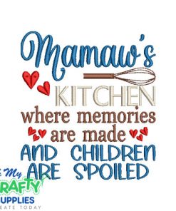 Mamaw's Kitchen 229 Embroidery Design
