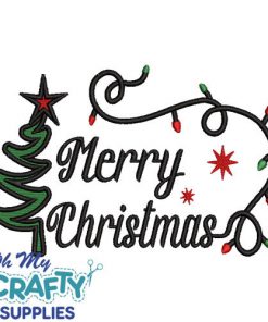 Merry Christmas 117 Embroidery Design