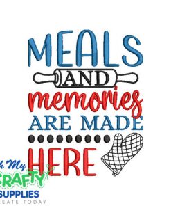 Meals and Memories 620 Embroidery Design