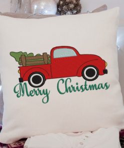 Merry Christmas Truck 2020 Embroidery Design