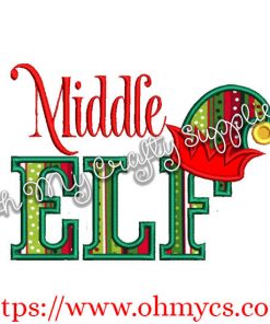 Middle Elf Applique Design