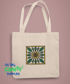 Sunflower Stained Glass 63 Embroidery Design