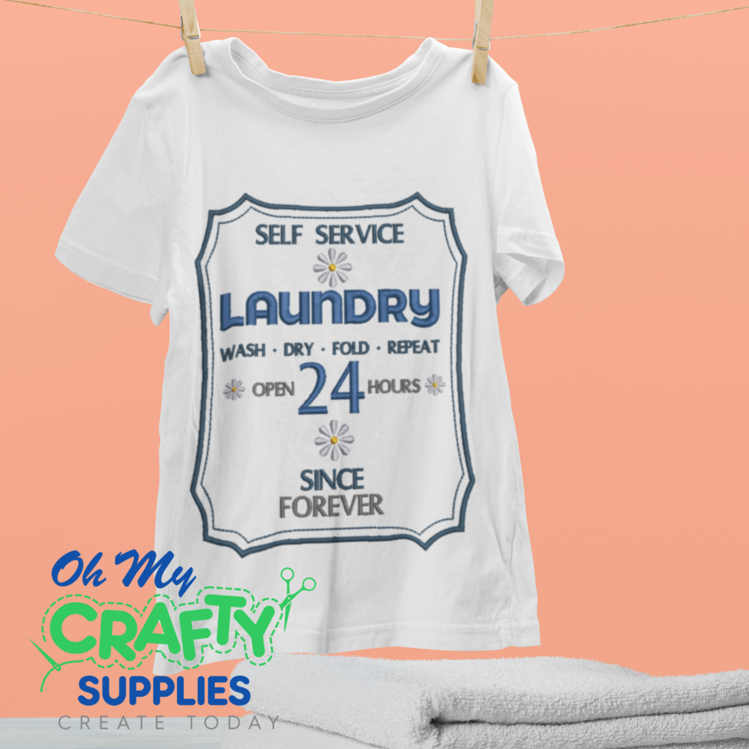 Laundry Forever 518 Embroidery Design