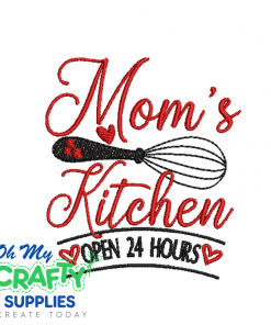Mom's Kitchen Embroidery Design