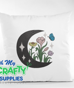 Floral Moon 521 Embroidery Design